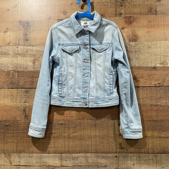 Old Navy Jean Jacket Size Large 10/12 - Picture 1 of 3